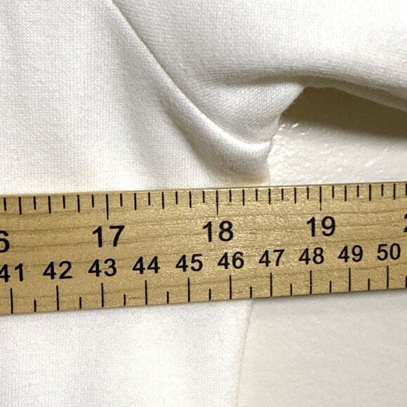 NWT Tommy Hilfiger Men's Ivory White Fleece Pullover Big Spelled Out Logo Sz XS - Picture 6 of 10